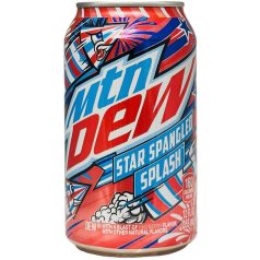   Mountain Dew USA Star Spangled Splash Szénsavas Üdítőital 0,355l pirosgyümölcs