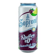   Soproni Radler Feketeribizli-lime Alkoholmentes Dobozos Sör 0,5l (0%)