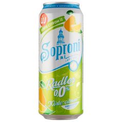   Soproni Radler Körte-Citrom Alkoholmentes Dobozos Sör 0,5l (0%)