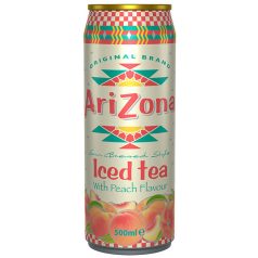   Arizona Iced Tea With Peach Flavour Fekete Tea 0,5l őszibarack